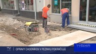 OPRAVY CHODNÍKOV V PEZINKU POKRAČUJÚ