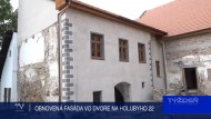 OBNOVENÁ FASÁDA VO DVORE NA HOLUBYHO 22 