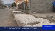 AKTUÁLNE OPRAVY CHODNÍKOV V PEZINKU